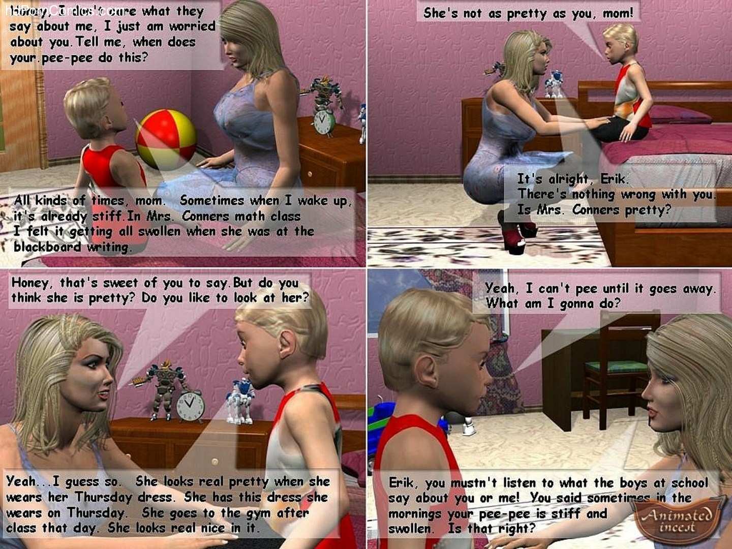 Son discovers his first pollution2 free sex comic